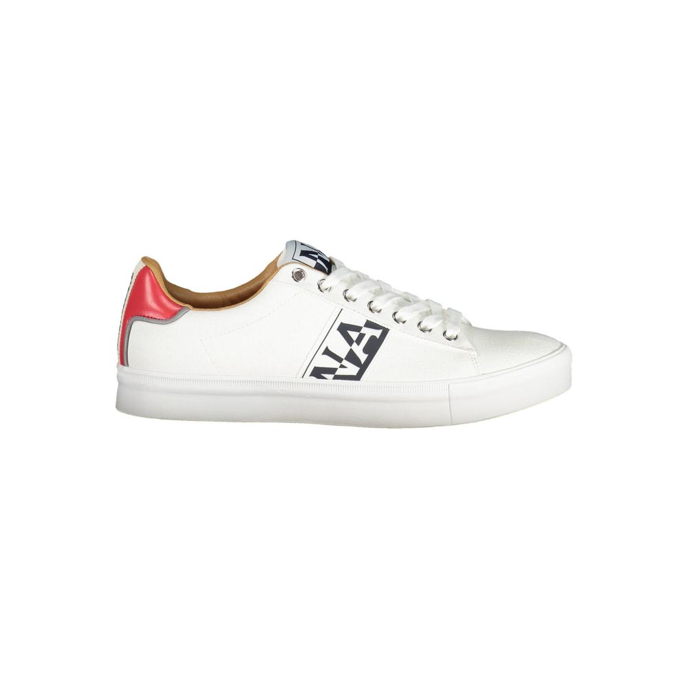 Napapijri White Polyester Men Sneaker | Regal Royce