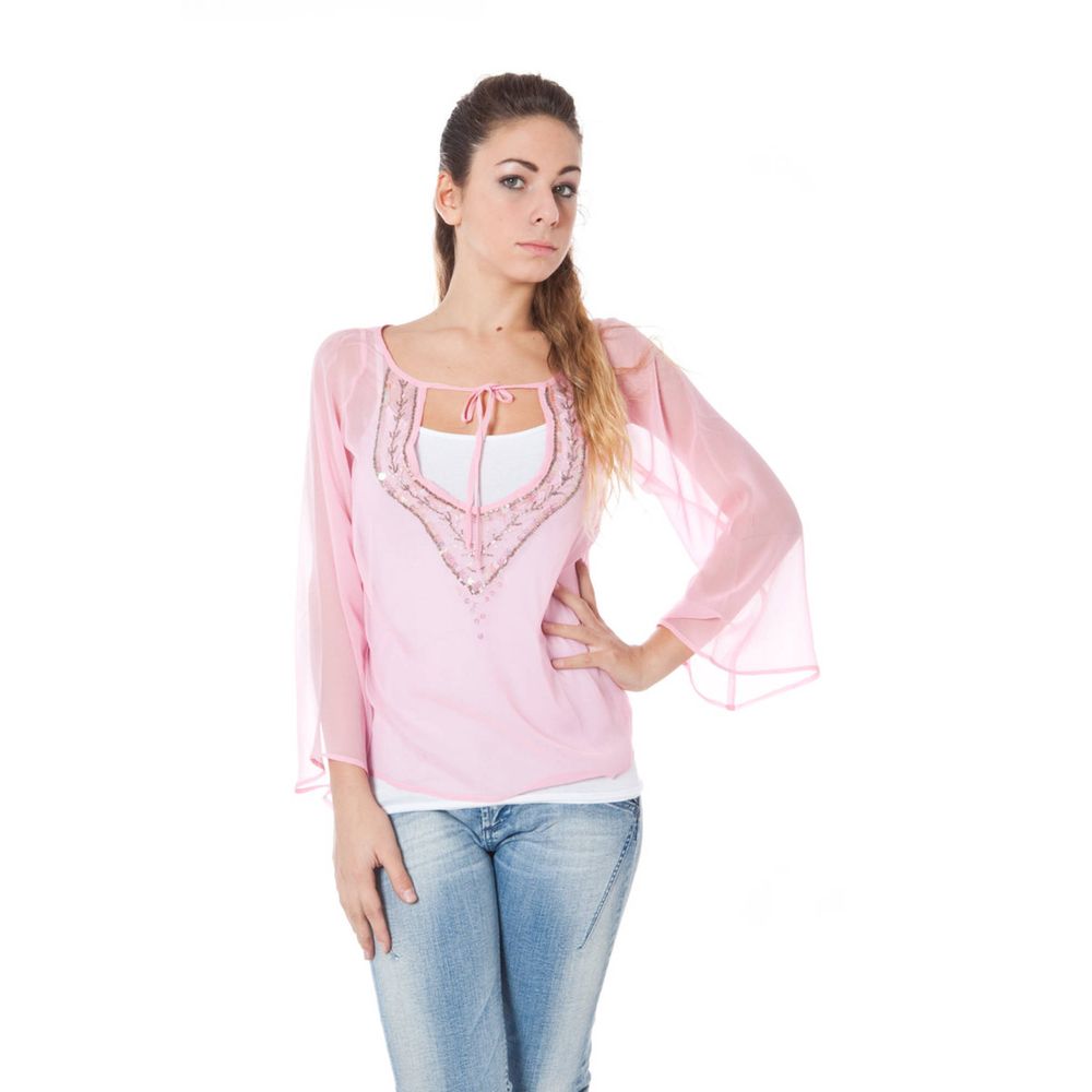 Phard Pink Silk Women Top | Regal Royce