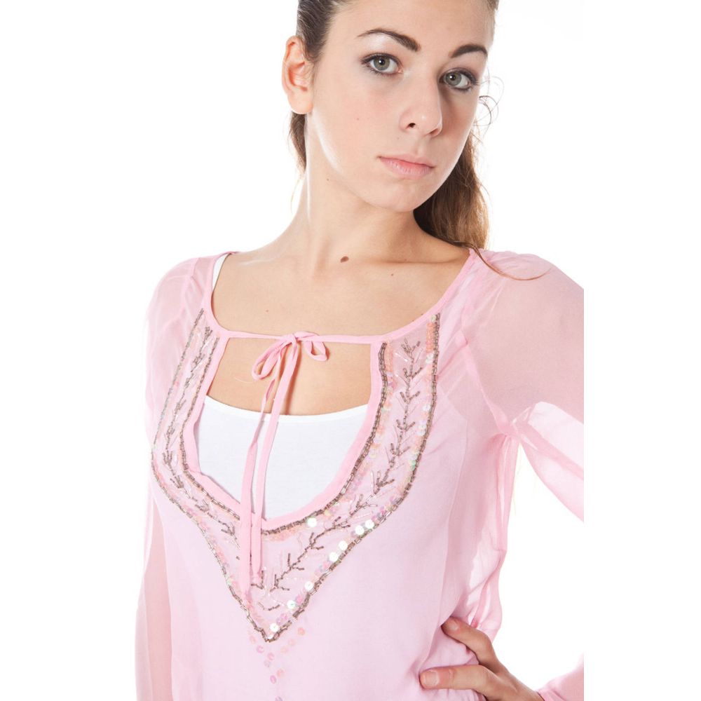 Phard Pink Silk Women Top | Regal Royce