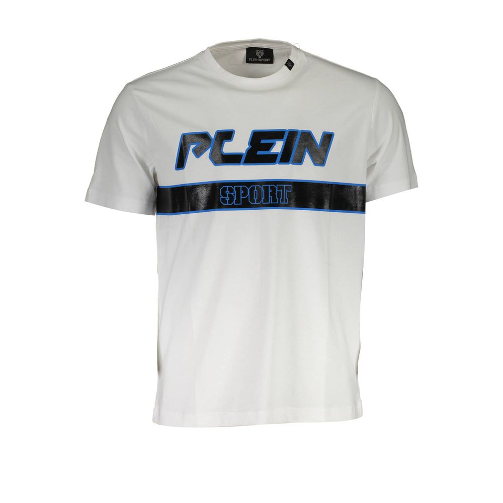 Plein Sport White Cotton Men's T-Shirt | Regal Royce