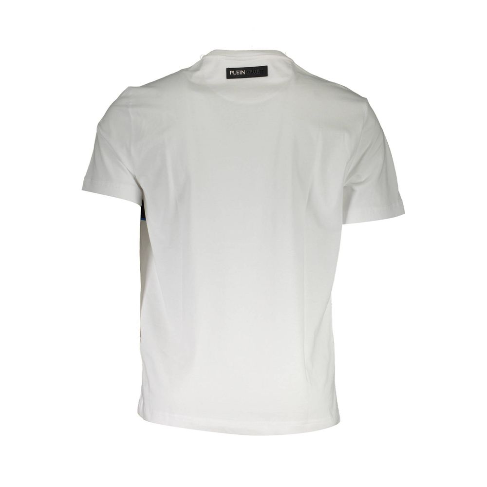 Plein Sport White Cotton Men's T-Shirt | Regal Royce