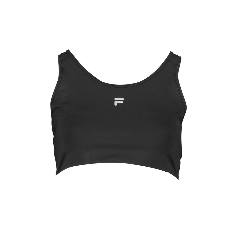 Fila Black Polyester Women's Sports Bra | Regal Royce
