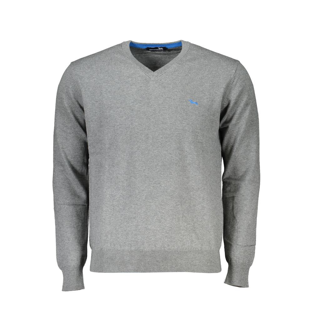 Harmont & Blaine Grigio Cotton Mens Sweater | Regal Royce