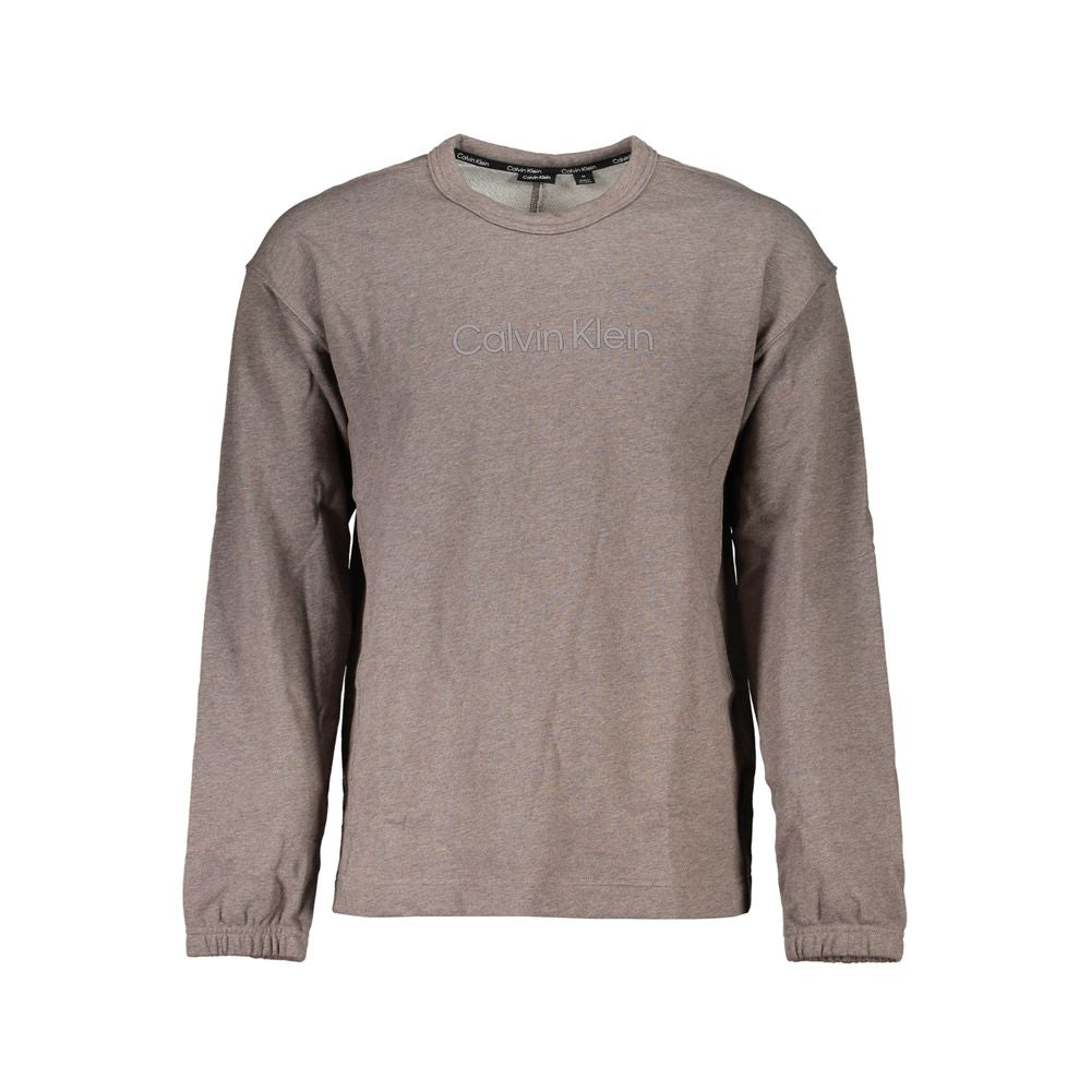 Calvin Klein Marrone Cotton Men Sweatshirt | Regal Royce