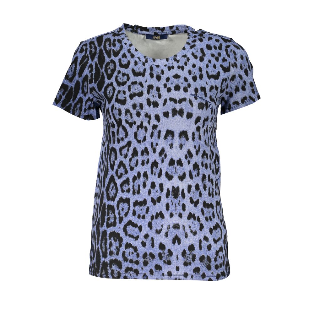 Cavalli Class Azzurro Cotton Women T-Shirt | Regal Royce