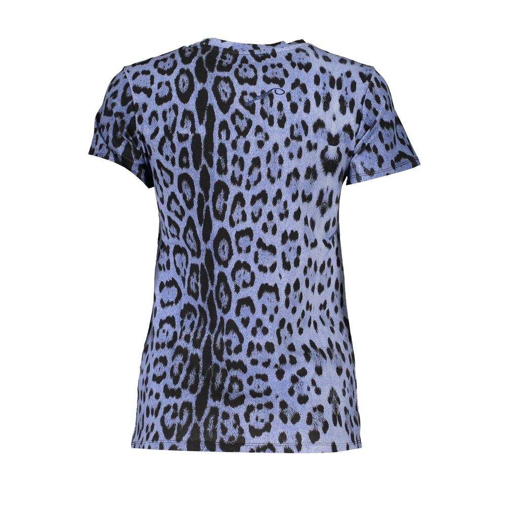 Cavalli Class Azzurro Cotton Women T-Shirt | Regal Royce