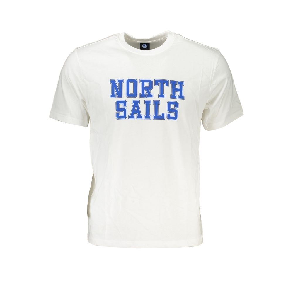 North Sails Bianco Cotton Men T-Shirt | Regal Royce