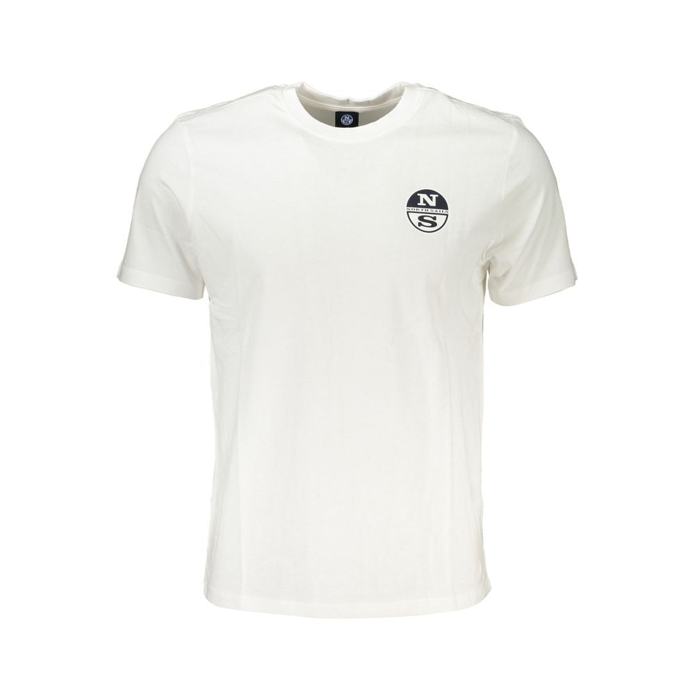 North Sails Bianco Cotton Men T-Shirt | Regal Royce