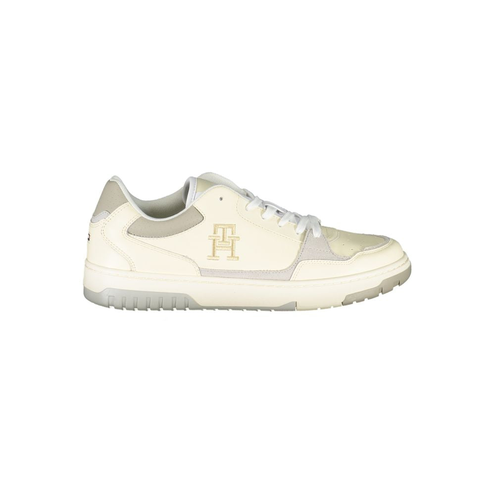Tommy Hilfiger Beige Sports Sneakers with Unique Embroidery | Regal Royce