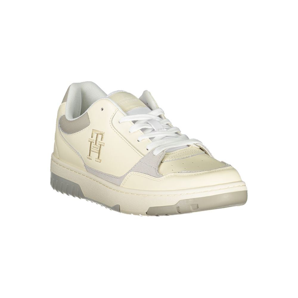 Tommy Hilfiger Beige Sports Sneakers with Unique Embroidery | Regal Royce