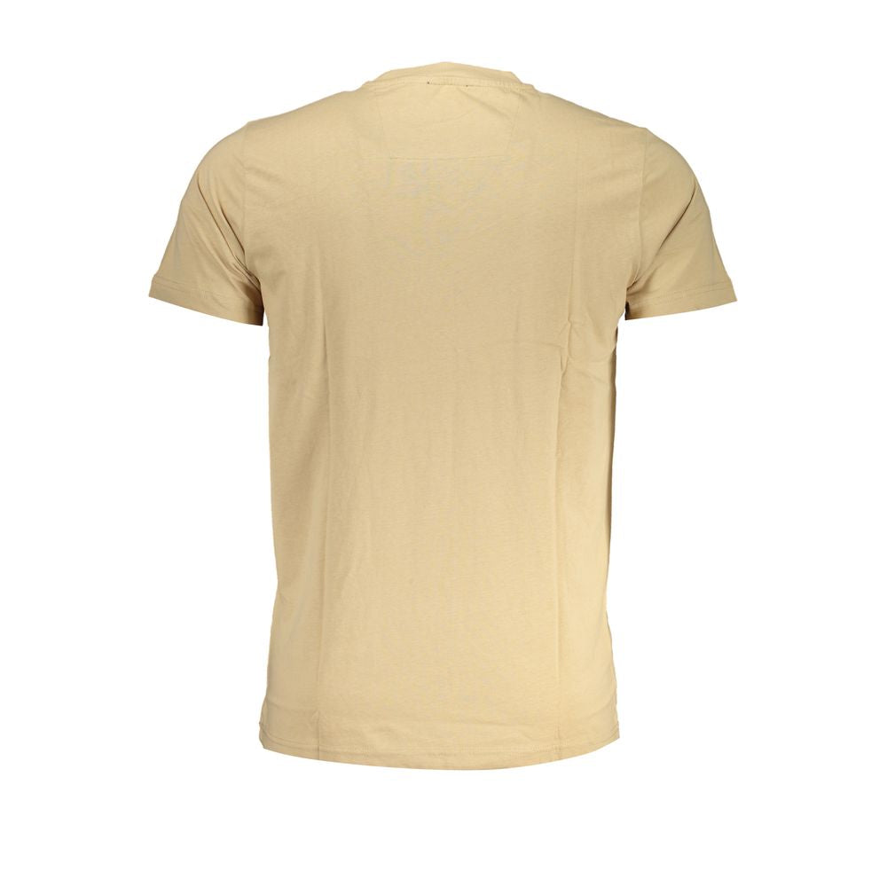 Cavalli Class Beige Cotton Mens T-Shirt | Regal Royce