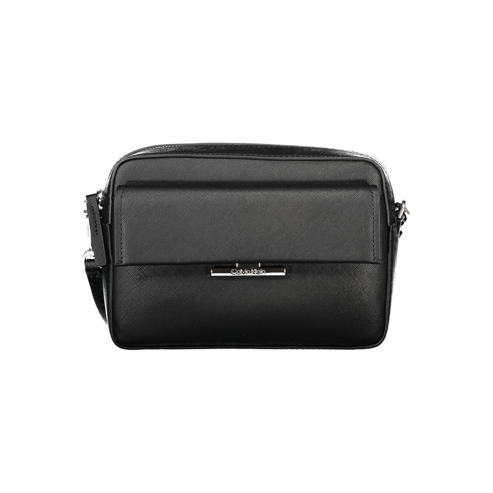 Calvin Klein Black Polyurethane Women's Shoulder Bag | Regal Royce