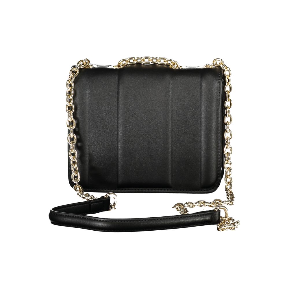Mario Valentino Black Polyurethane Women's Bag | Regal Royce