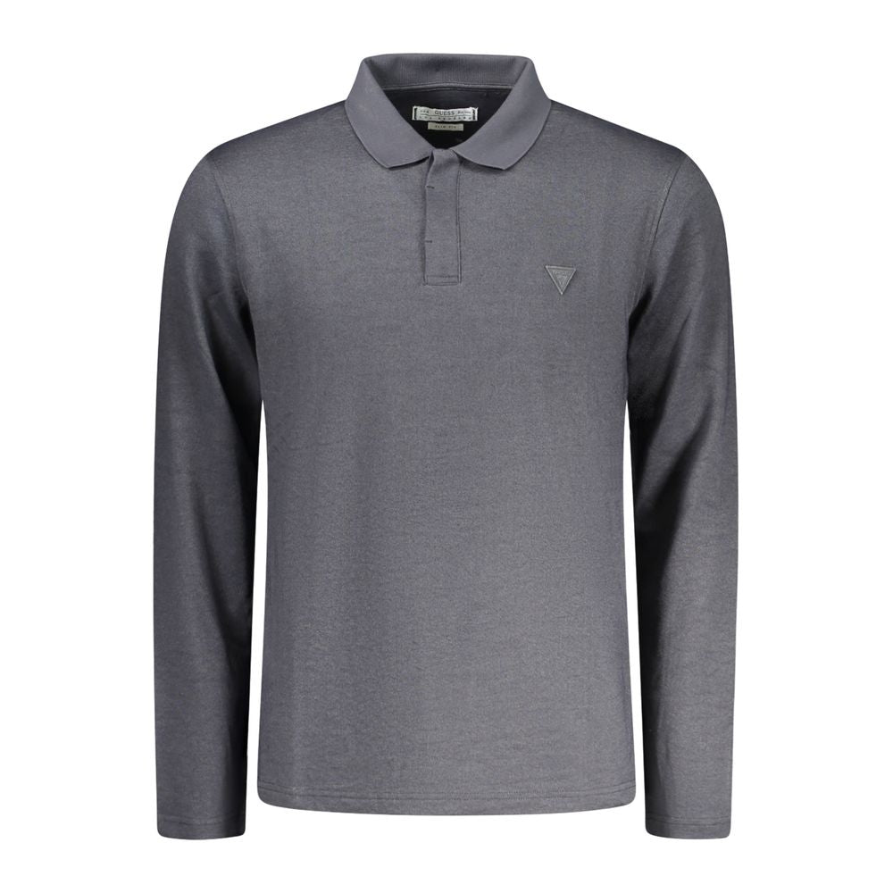 Guess Jeans Black Cotton Men Polo | Regal Royce