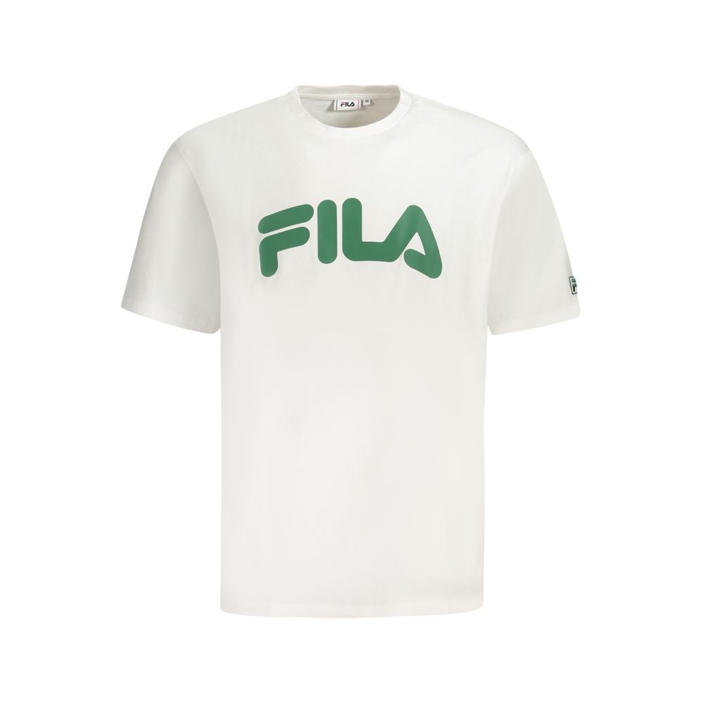 Fila White Cotton Men T-Shirt | Regal Royce