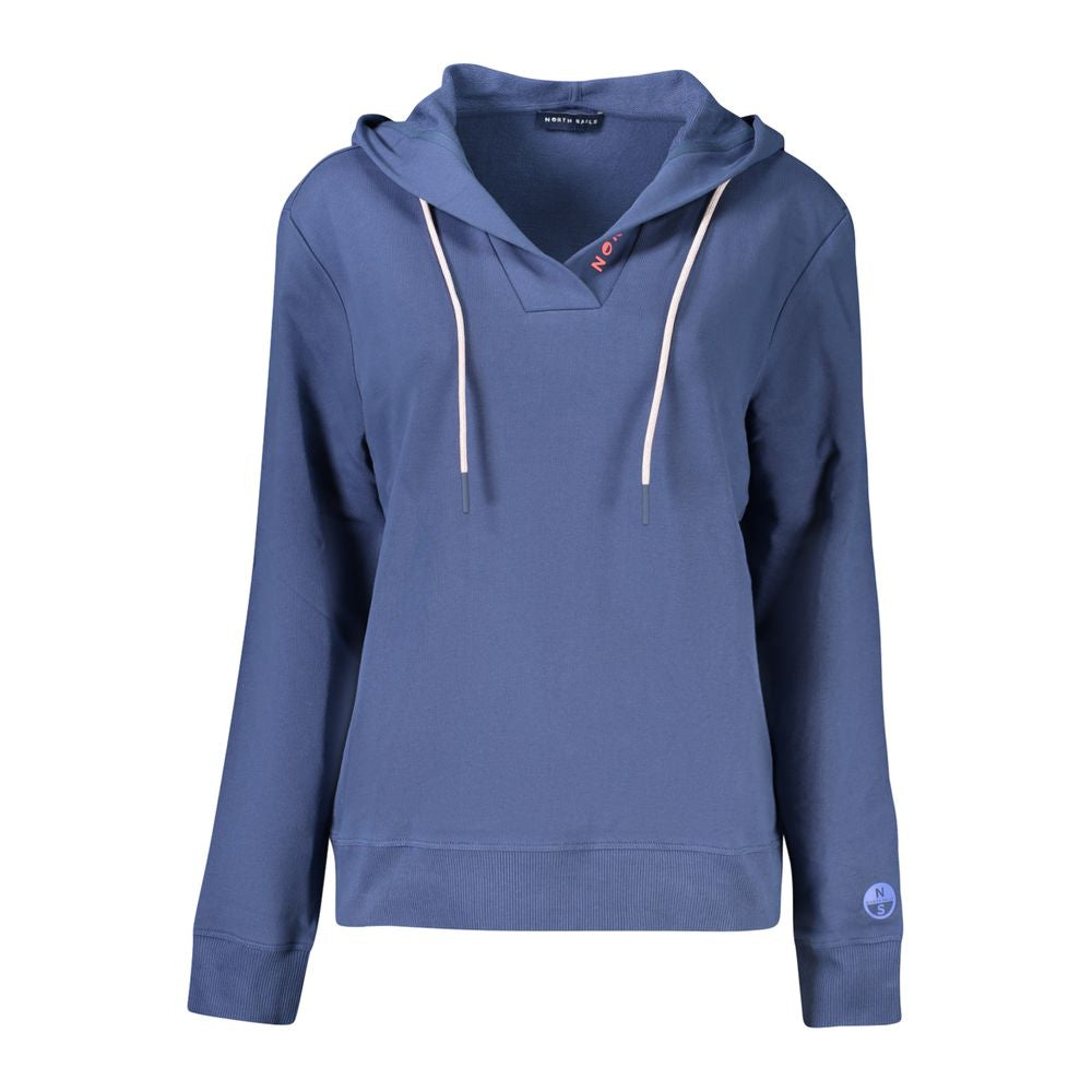 North Sails Blue Cotton Women Sweatshirt | Regal Royce