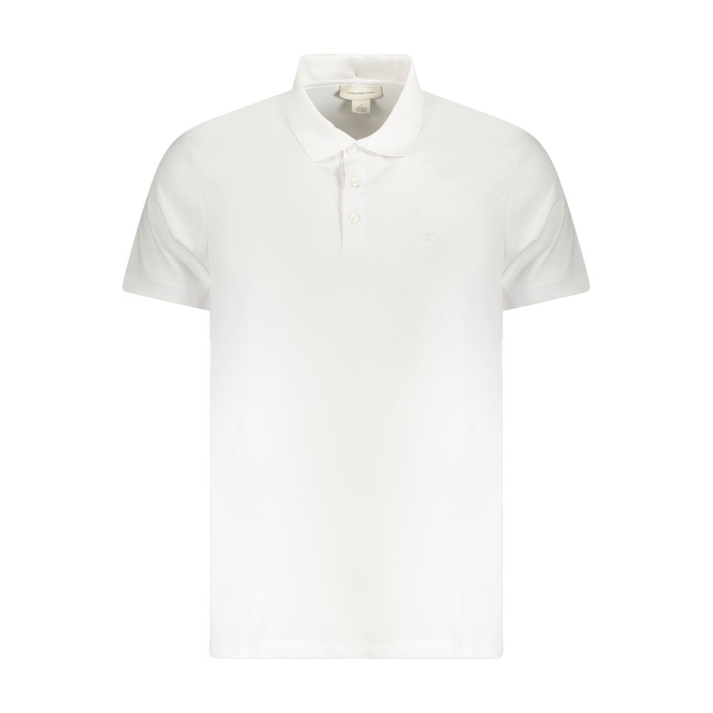 Calvin Klein White Cotton Men Polo | Regal Royce