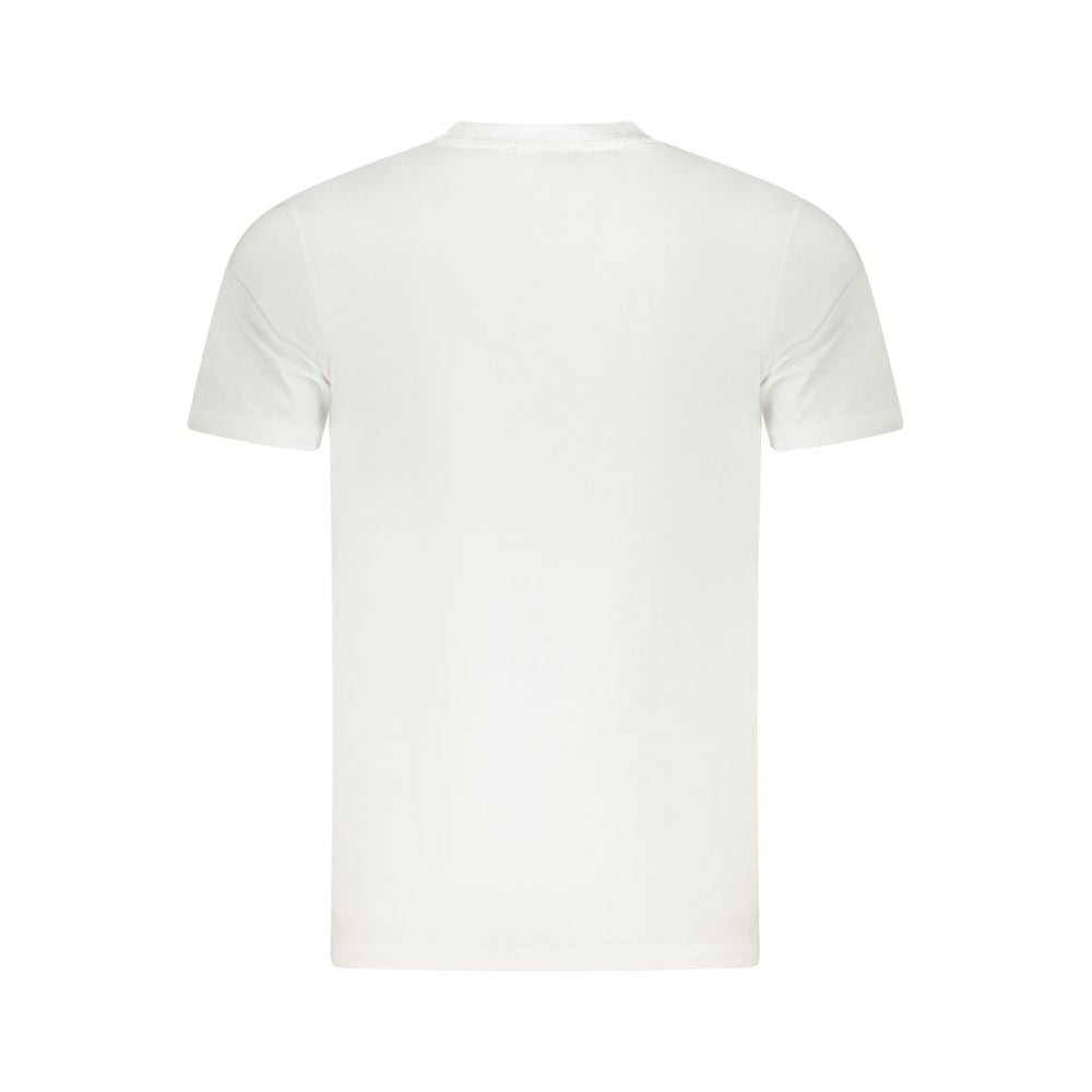 Cavalli Class Bianco Cotton Men T-Shirt | Regal Royce