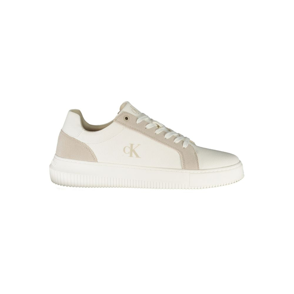 Calvin Klein White Polyurethane Men's Sneaker | Regal Royce
