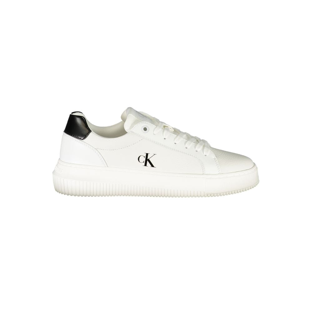 Calvin Klein Bianco Polyurethane Women Sneaker | Regal Royce