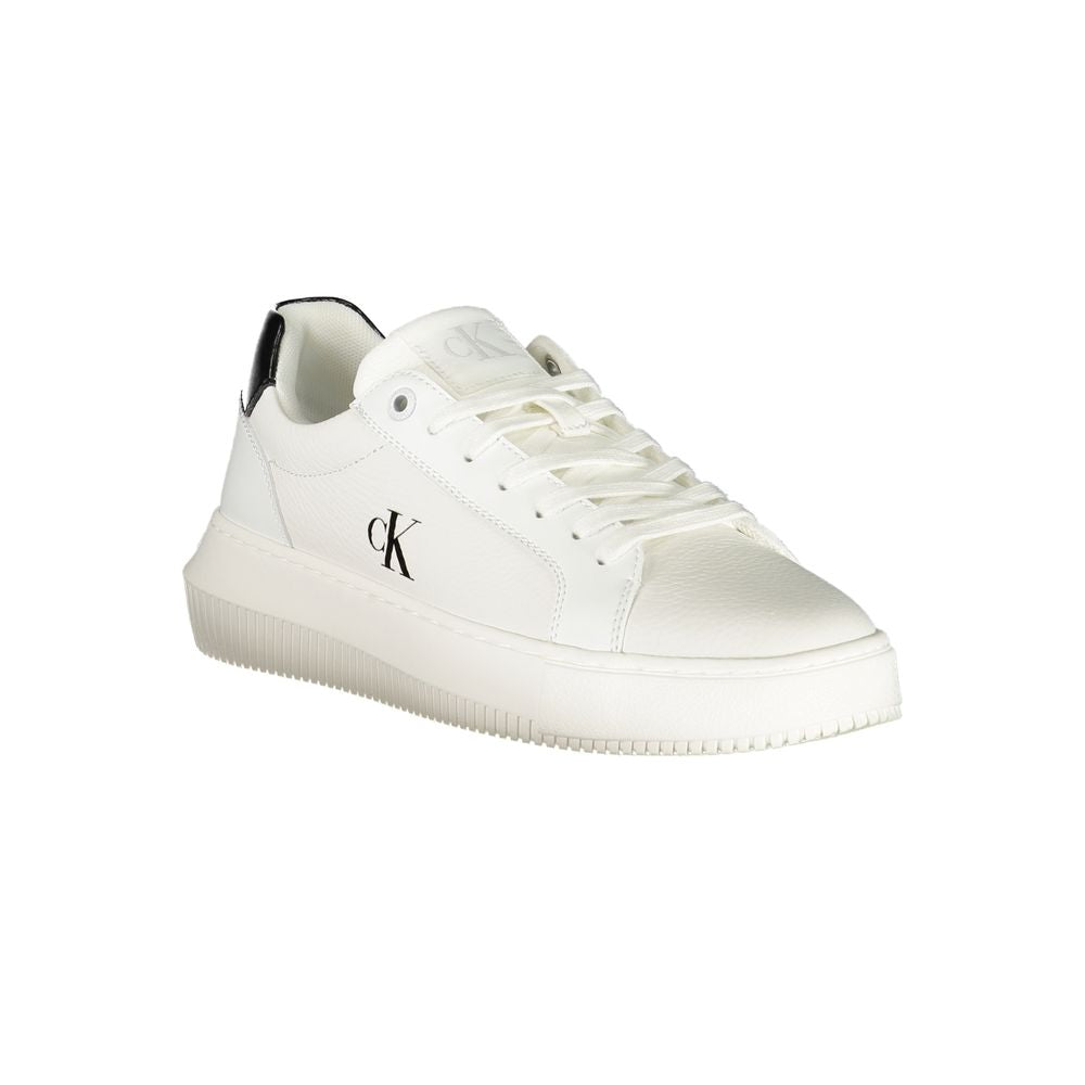 Calvin Klein Bianco Polyurethane Women Sneaker | Regal Royce