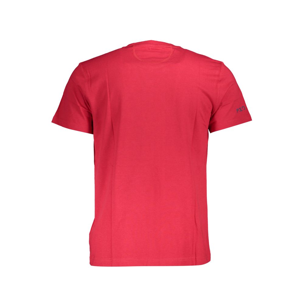La Martina Rosso Cotton Men's T-Shirt | Regal Royce