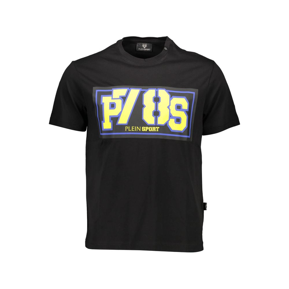 Plein Sport Black Cotton Men's T-Shirt | Regal Royce