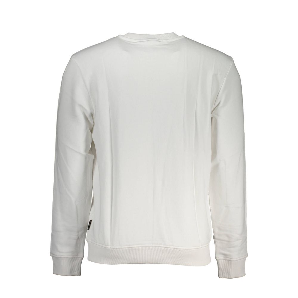 Napapijri Bianco Cotton Men Sweatshirt | Regal Royce