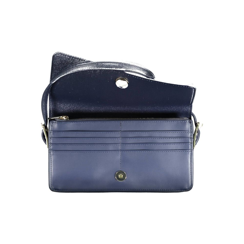Tommy Hilfiger Blue Polyurethane Women Handbag | Regal Royce