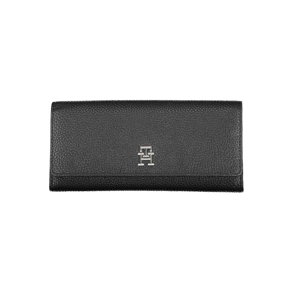 Tommy Hilfiger Black Polyurethane Women Wallet | Regal Royce