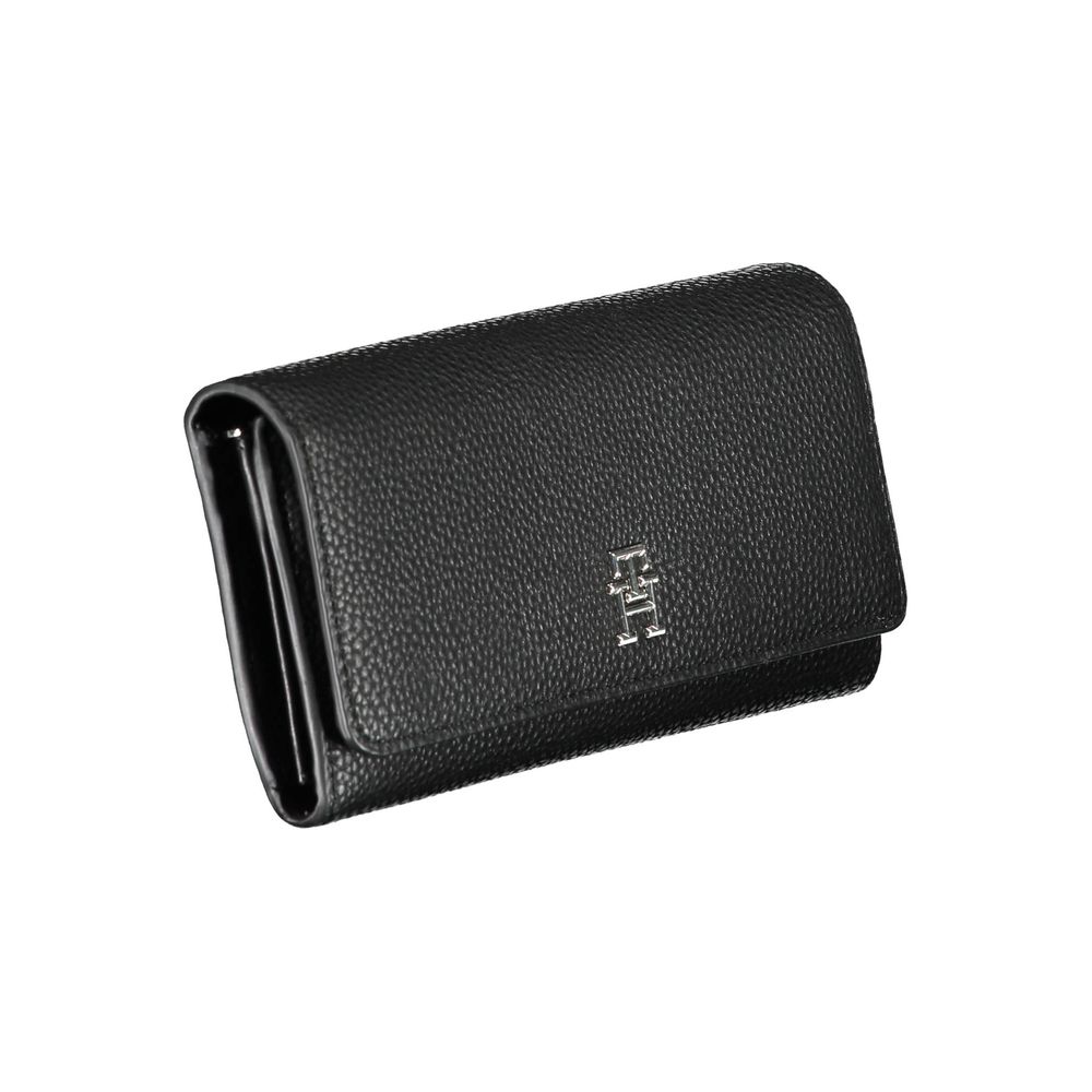 Tommy Hilfiger Black Polyurethane Women Wallet | Regal Royce