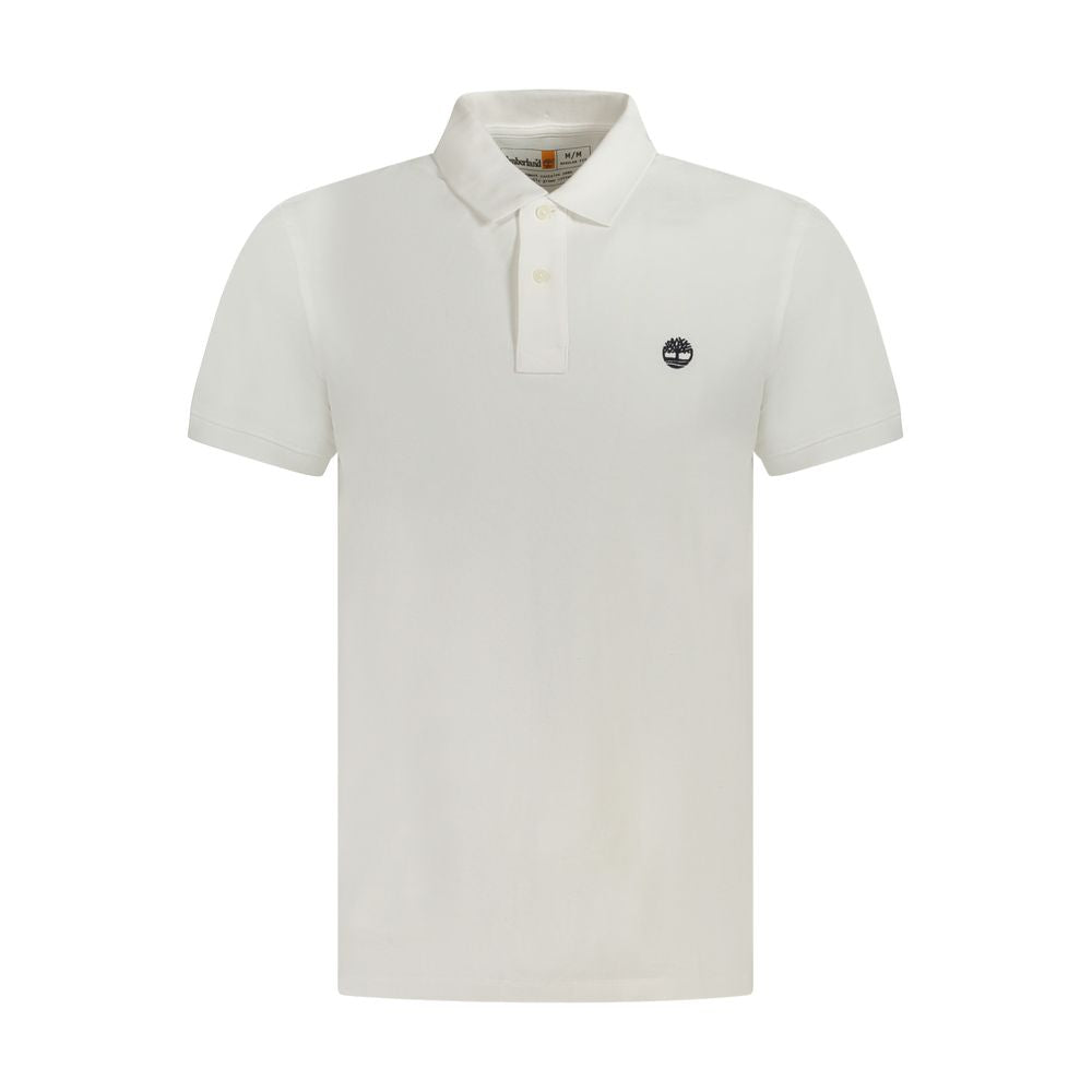 Timberland Bianco Cotton Men Polo Shirt | Regal Royce