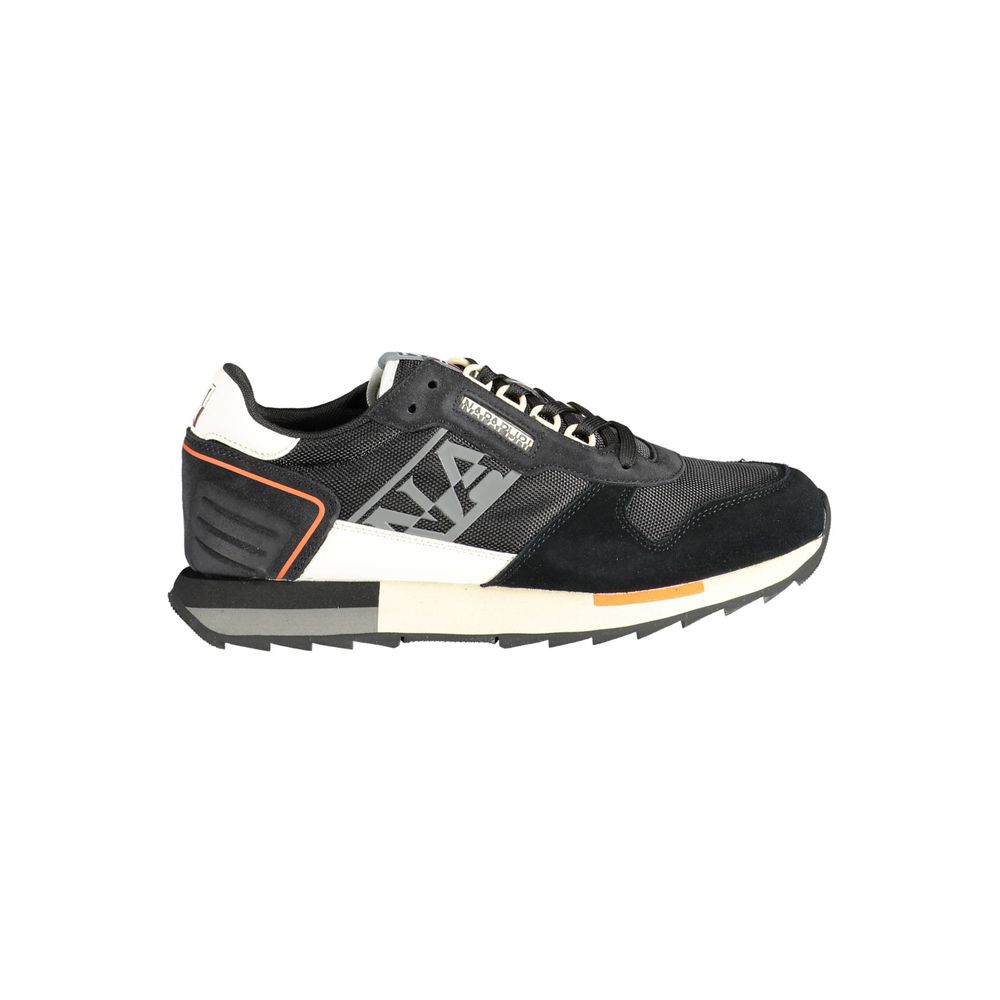 Napapijri Black Polyurethane Men Sneaker | Regal Royce