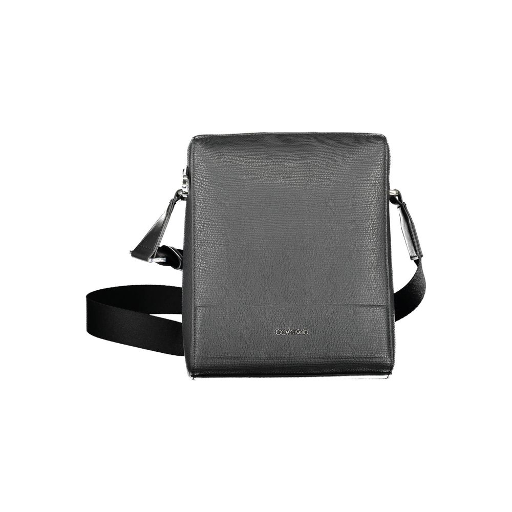 Calvin Klein Black Polyurethane Men Shoulder Bag | Regal Royce