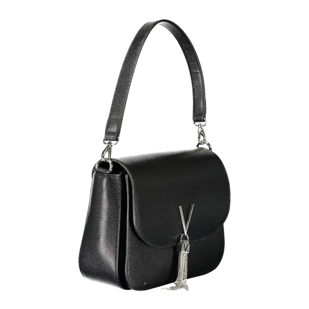Mario Valentino Black Polyurethane Women Handbag | Regal Royce