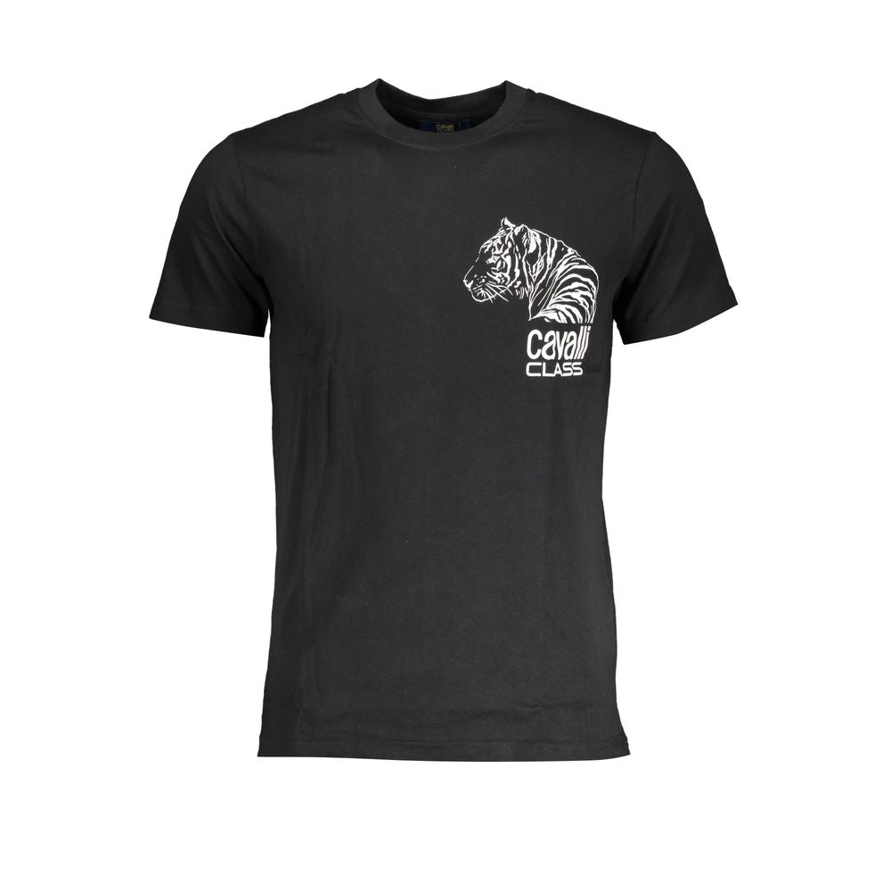 Cavalli Class Black Cotton Men's T-Shirt | Regal Royce