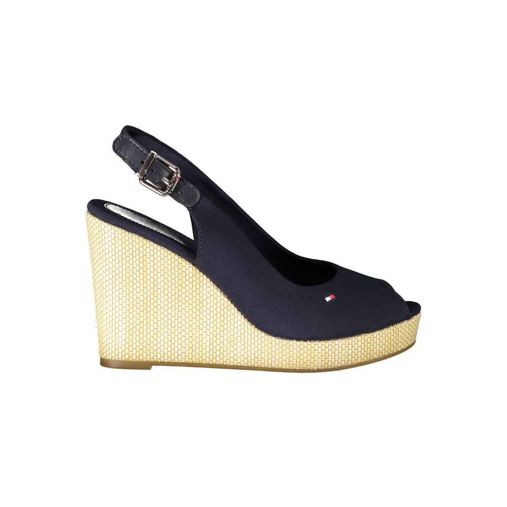 Tommy Hilfiger Blue Polyester Women's Wedge Sandal | Regal Royce