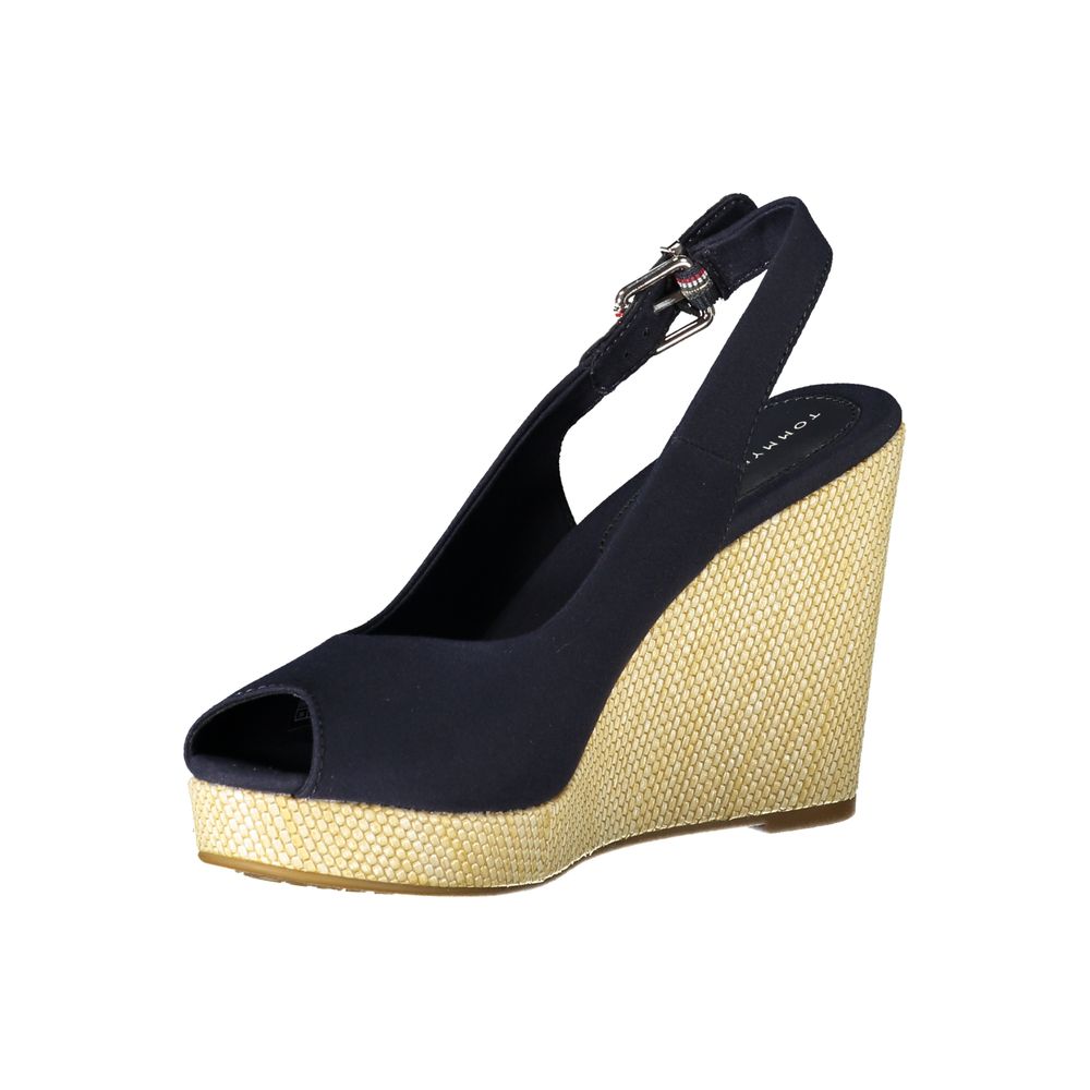 Tommy Hilfiger Blue Polyester Women's Wedge Sandal | Regal Royce