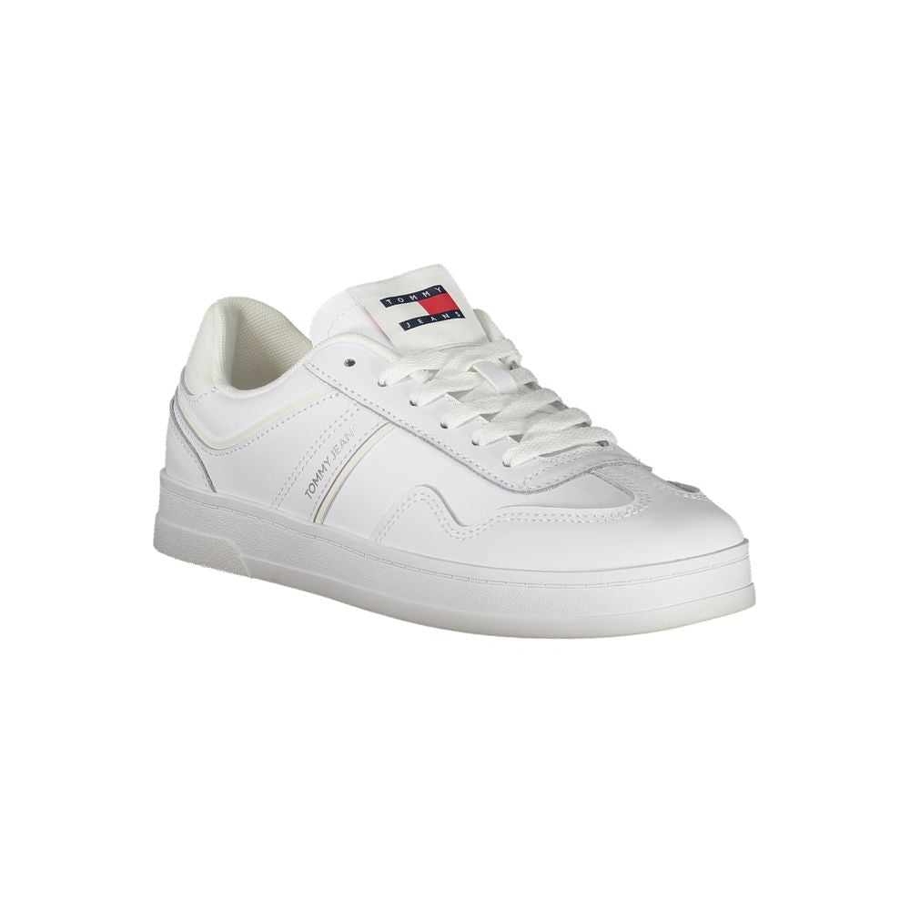 Tommy Hilfiger Bianco Polyurethane Women Sneaker | Regal Royce