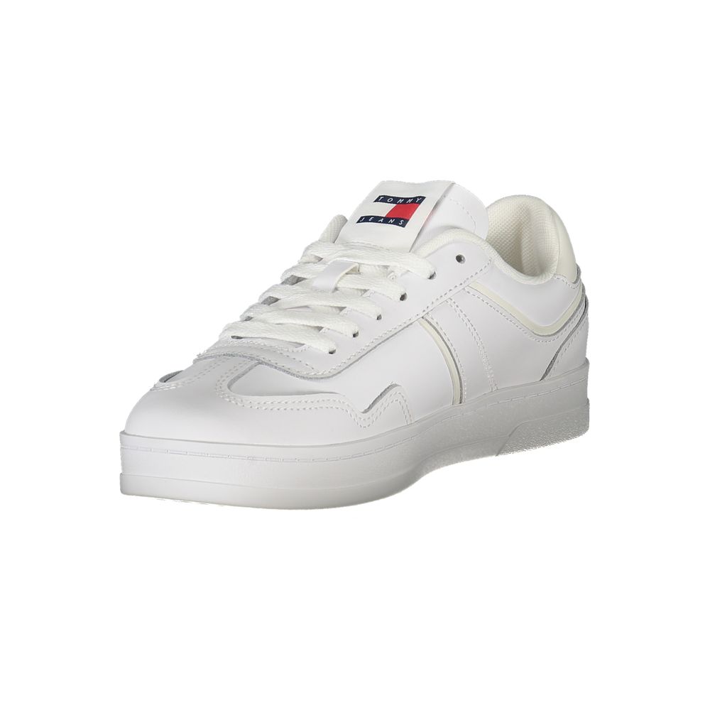 Tommy Hilfiger Bianco Polyurethane Women Sneaker | Regal Royce