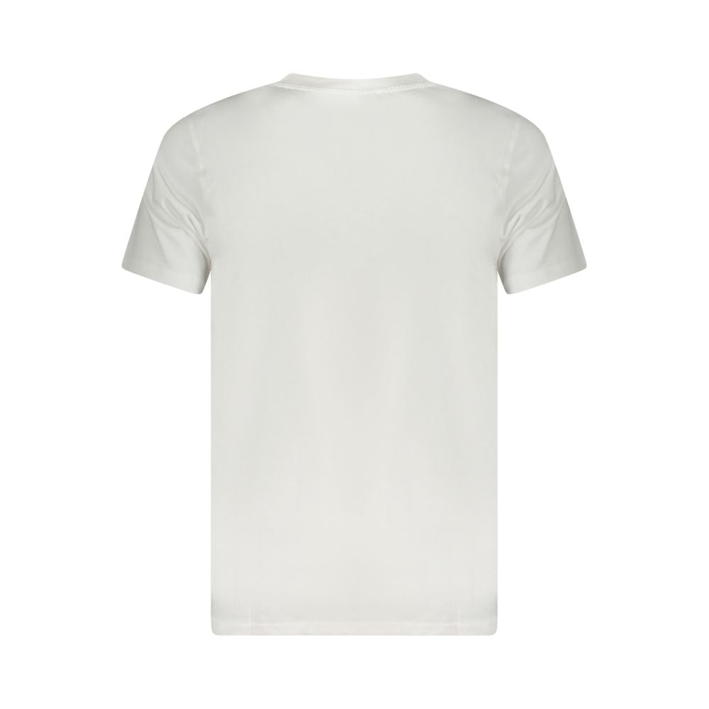 Cavalli Class Bianco Cotton Men T-Shirt | Regal Royce