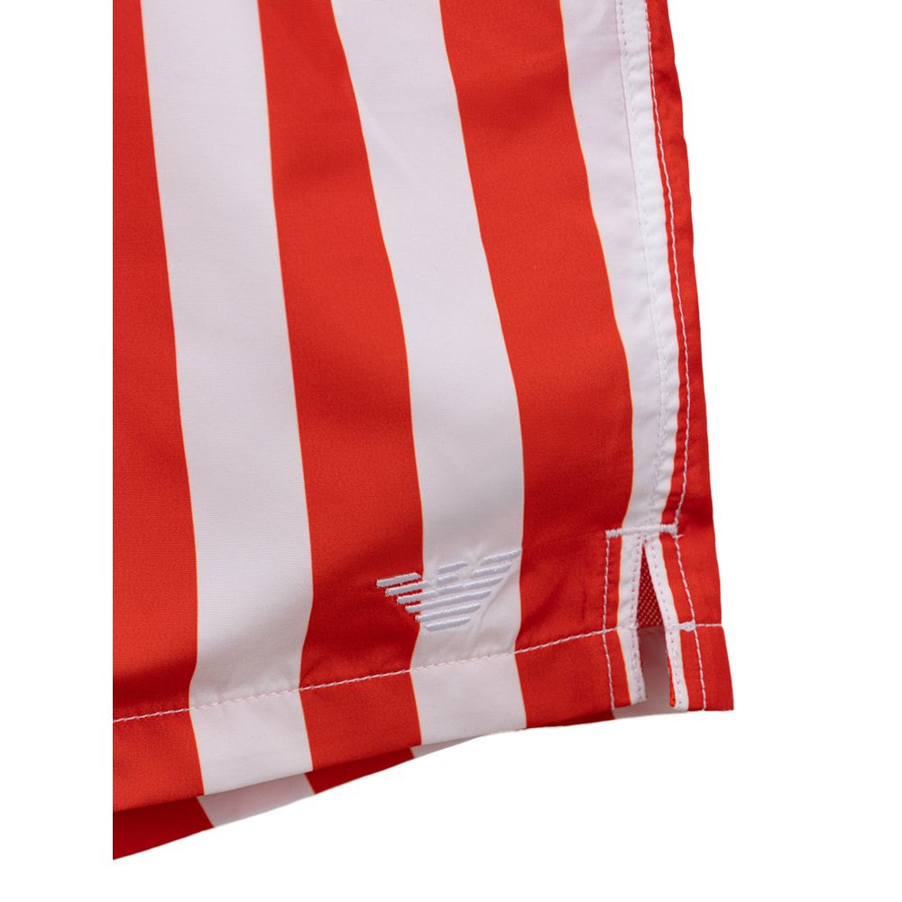 Emporio Armani Red Polyester Swim Shorts | Regal Royce