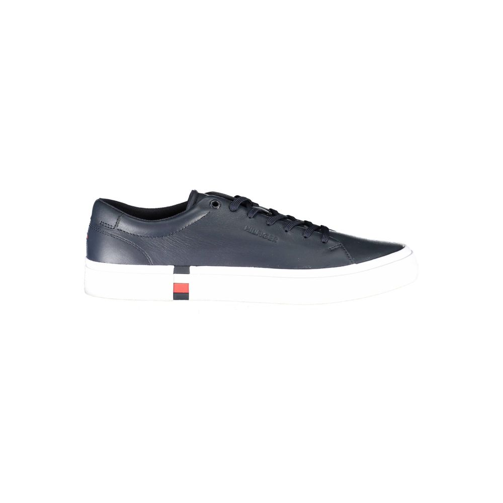 Tommy Hilfiger Blue Leather Men Sneaker | Regal Royce