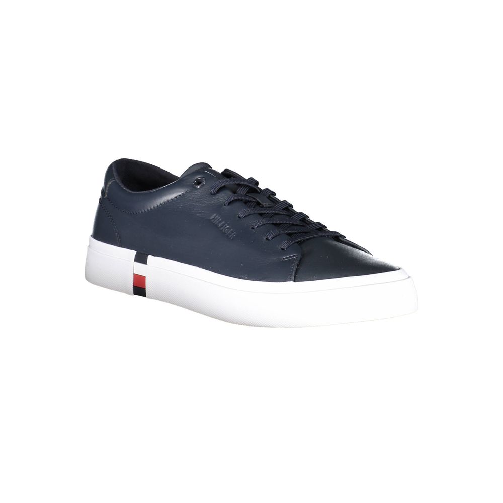 Tommy Hilfiger Blue Leather Men Sneaker | Regal Royce