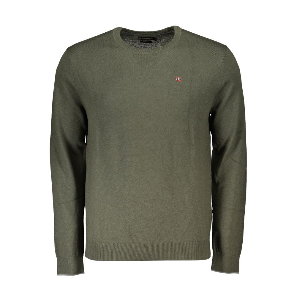 Napapijri Green Fabric Men Sweater | Regal Royce