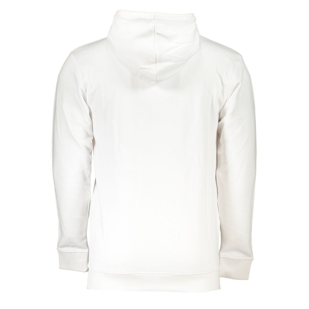 Cavalli Class Bianco Cotton Men Sweatshirt | Regal Royce