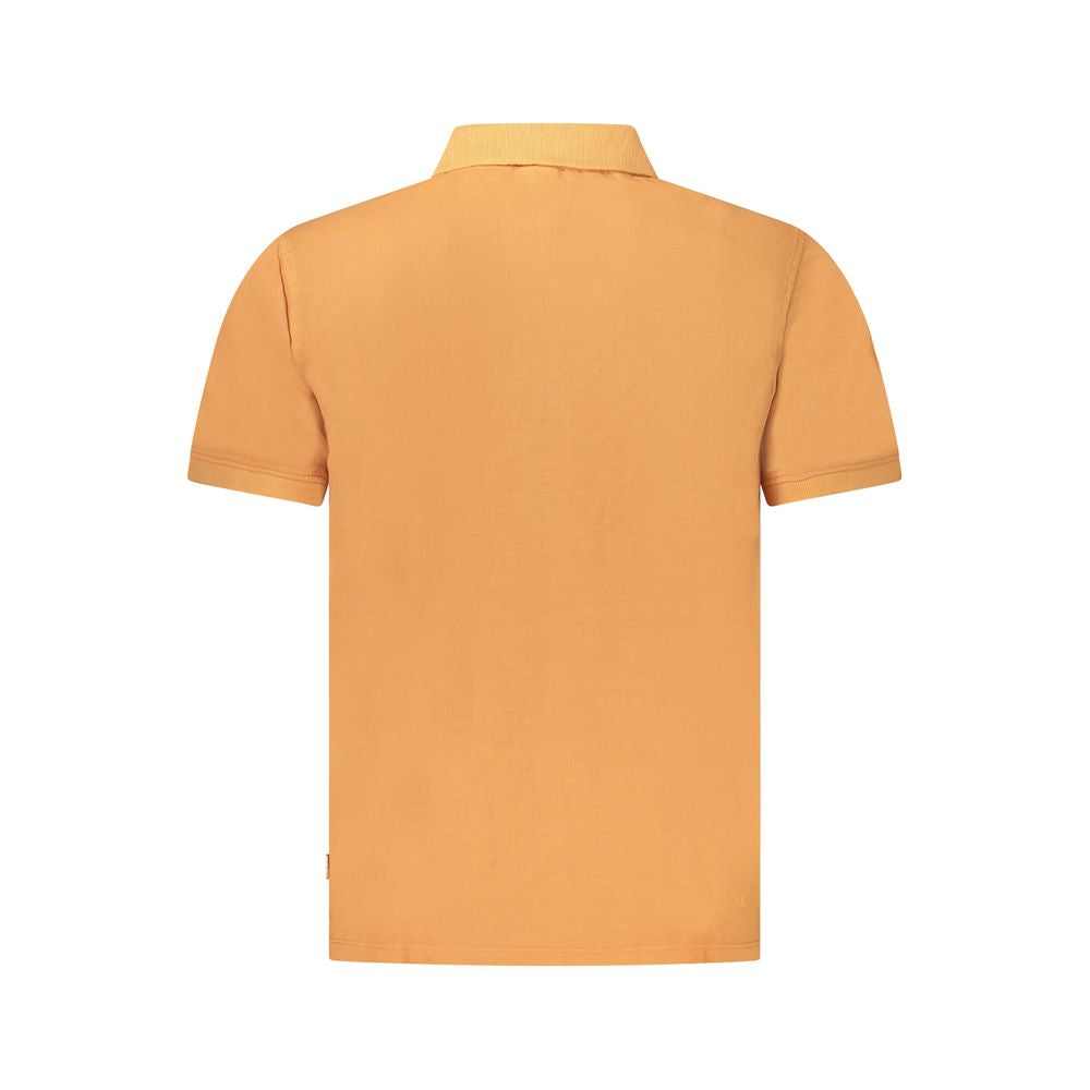 Pepe Jeans Orange Cotton Men Polo Shirt | Regal Royce