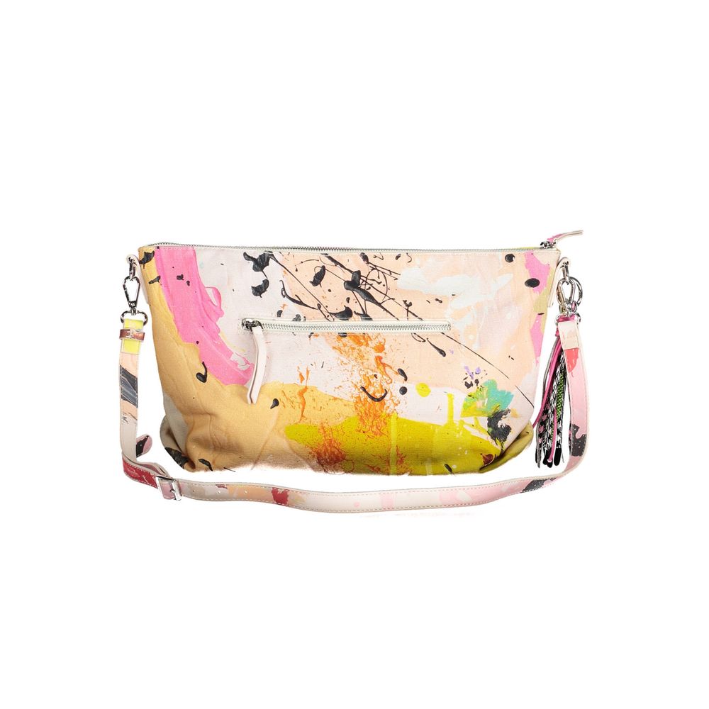Desigual Bianco Polyester Woman Shoulder Bag | Regal Royce