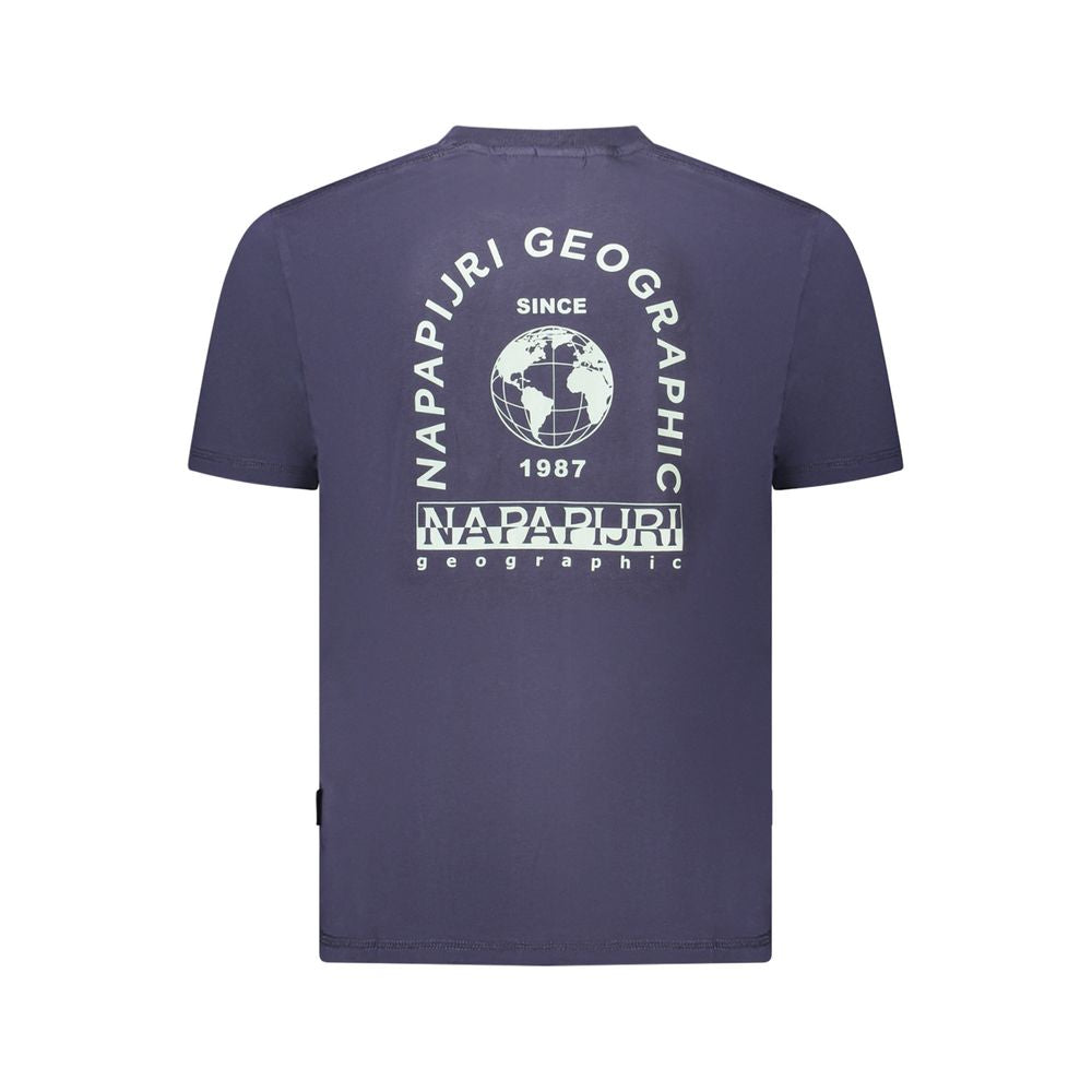 Napapijri Blue Cotton Men's T-Shirt | Regal Royce