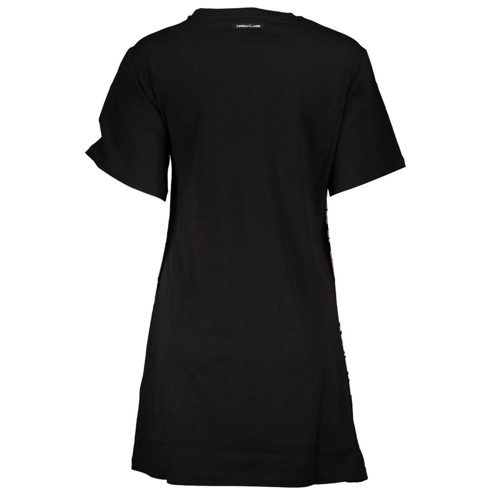 Cavalli Class Black Cotton Women Dress | Regal Royce